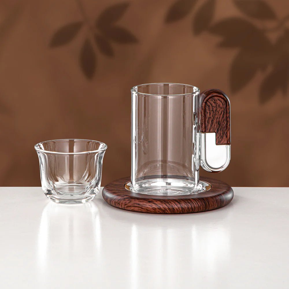 Almarjan 21 Pieces Tea & Coffee Serving Set, Silver & Dark Wood - Al Kabayel Discount CentreAlmarjan 21 Pieces Tea & Coffee Serving Set, Silver & Dark WoodTea SetsALMARJANAl Kabayel Discount Centre