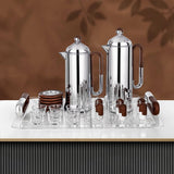 Almarjan 21 Pieces Tea & Coffee Serving Set, Silver & Dark Wood - Al Kabayel Discount CentreAlmarjan 21 Pieces Tea & Coffee Serving Set, Silver & Dark WoodTea SetsALMARJANAl Kabayel Discount Centre