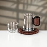 Almarjan 21 Pieces Tea & Coffee Set, Black & Dark Wood - Al Kabayel Discount CentreAlmarjan 21 Pieces Tea & Coffee Set, Black & Dark WoodTea SetsALMARJANAl Kabayel Discount Centre