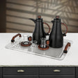 Almarjan 21 Pieces Tea & Coffee Set, Black & Dark Wood - Al Kabayel Discount CentreAlmarjan 21 Pieces Tea & Coffee Set, Black & Dark WoodTea SetsALMARJANAl Kabayel Discount Centre