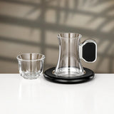 Almarjan 21 Pieces Tea & Coffee Set, Brushed Silver & Black - Al Kabayel Discount CentreAlmarjan 21 Pieces Tea & Coffee Set, Brushed Silver & BlackTea SetsALMARJANAl Kabayel Discount Centre