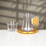 Almarjan 21 Pieces Tea & Coffee Set, Brushed Silver & Matt Gold - Al Kabayel Discount CentreAlmarjan 21 Pieces Tea & Coffee Set, Brushed Silver & Matt GoldTea SetsALMARJANAl Kabayel Discount Centre