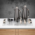 Almarjan 21 Pieces Tea & Coffee Set, Gun Black & Travertine Marble - Al Kabayel Discount CentreAlmarjan 21 Pieces Tea & Coffee Set, Gun Black & Travertine MarbleTea SetsALMARJANAl Kabayel Discount Centre