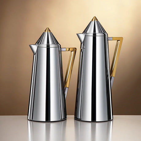 Almarjan 2pcs Vacuum flask 0.7L + 1.0L Silver & gold (FG818 - 070/100 C/G) - Al Kabayel Discount CentreAlmarjan 2pcs Vacuum flask 0.7L + 1.0L Silver & gold (FG818 - 070/100 C/G)ThermosALMARJANAl Kabayel Discount Centre