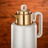 Almarjan 2pcs Vacuum flask Set 0.5 liter + 1 liter matt pearl white & matt gold (FG815 - 050/100 MPW/MG) - Al Kabayel Discount CentreAlmarjan 2pcs Vacuum flask Set 0.5 liter + 1 liter matt pearl white & matt gold (FG815 - 050/100 MPW/MG)ThermosALMARJANAl Kabayel Discount Centre