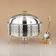 Almarjan Chafing Dish, Silver & Gold, 4000ML (STS0013312) Ramadan & Eid Buffets - Al Kabayel Discount CentreAlmarjan Chafing Dish, Silver & Gold, 4000ML (STS0013312) Ramadan & Eid BuffetsWarmersALMARJANAl Kabayel Discount Centre