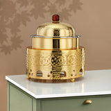 Almarjan Chafing Dish Stainless Steel, 26CM (1.25 Liters), Gold (MD - 3044) - Stylish Serveware - Al Kabayel Discount CentreAlmarjan Chafing Dish Stainless Steel, 26CM (1.25 Liters), Gold (MD - 3044) - Stylish ServewareWarmersALMARJANAl Kabayel Discount Centre