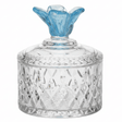 Almarjan Decorative Diamond - Cut Glass Candy Bowl with Blue Flower Design Lid for Gifting & Serving – 10 × 10 cm - Al Kabayel Discount CentreAlmarjan Decorative Diamond - Cut Glass Candy Bowl with Blue Flower Design Lid for Gifting & Serving – 10 × 10 cmJars & Food SaversALMARJANAl Kabayel Discount Centre