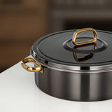 Almarjan Diana Hot Pot 30 cm Gun Black & Gold - Al Kabayel Discount CentreAlmarjan Diana Hot Pot 30 cm Gun Black & GoldCasserolesALMARJANAl Kabayel Discount Centre