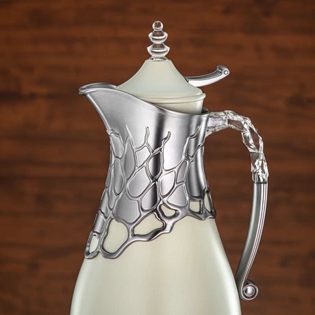 Almarjan Flask Set 700ml +1ltr Ivory/Matt Chrome - Al Kabayel Discount CentreAlmarjan Flask Set 700ml +1ltr Ivory/Matt ChromeThermosALMARJANAl Kabayel Discount Centre