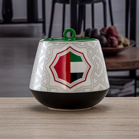 Almarjan Fonon Collection Porcelain Candy Jar 1800ml - 7772 - Al Kabayel Discount CentreAlmarjan Fonon Collection Porcelain Candy Jar 1800ml - 7772Jars & Food SaversALMARJANAl Kabayel Discount Centre