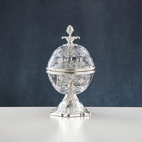 Almarjan Glass Perfume Set With Dome Case - Al Kabayel Discount CentreAlmarjan Glass Perfume Set With Dome CaseHome Décor AccentsALMARJANAl Kabayel Discount Centre