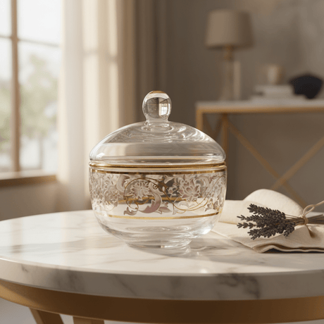 Almarjan Glass Sugar Pot with Lid - 200ml - Al Kabayel Discount CentreAlmarjan Glass Sugar Pot with Lid - 200mlJars & Food SaversALMARJANAl Kabayel Discount Centre