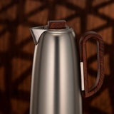 Almarjan Insulated Flask Set (0.7L + 1L) – Matte Nickel Body with Dark Wood Accent - Al Kabayel Discount CentreAlmarjan Insulated Flask Set (0.7L + 1L) – Matte Nickel Body with Dark Wood AccentThermosAKDCAl Kabayel Discount Centre