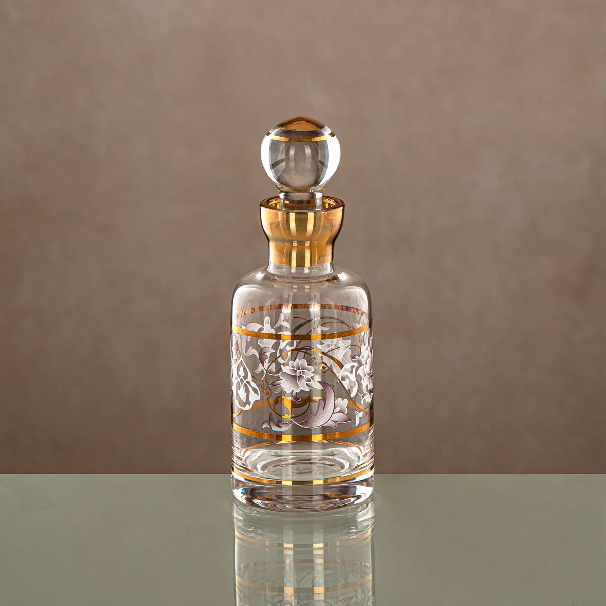 Almarjan Perfume Bottle 16.5 Tola, Clear & Golden Pattern, 0862P - ZQDL - Al Kabayel Discount CentreAlmarjan Perfume Bottle 16.5 Tola, Clear & Golden Pattern, 0862P - ZQDLHome Décor AccentsALMARJANAl Kabayel Discount Centre