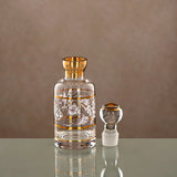 Almarjan Perfume Bottle 16.5 Tola, Clear & Golden Pattern, 0862P - ZQDL - Al Kabayel Discount CentreAlmarjan Perfume Bottle 16.5 Tola, Clear & Golden Pattern, 0862P - ZQDLHome Décor AccentsALMARJANAl Kabayel Discount Centre