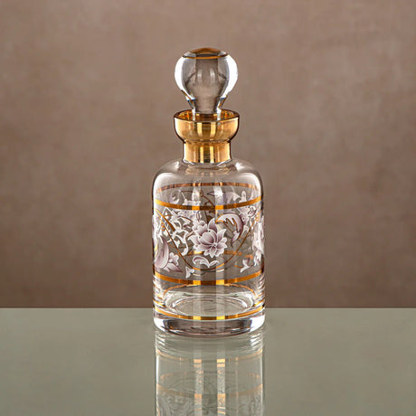 Almarjan Perfume Bottle 29 Tola, Clear & Golden Pattern, 0863P - ZQDL - Al Kabayel Discount CentreAlmarjan Perfume Bottle 29 Tola, Clear & Golden Pattern, 0863P - ZQDLHome Décor AccentsALMARJANAl Kabayel Discount Centre