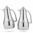 Almarjan Premium 1L + 1L Vacuum Flask Set in Silver Finish with Handle for Hot & Cold Drinks - Al Kabayel Discount CentreAlmarjan Premium 1L + 1L Vacuum Flask Set in Silver Finish with Handle for Hot & Cold DrinksThermosALMARJANAl Kabayel Discount Centre