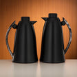 Almarjan Premium Flask Set 0.7L & 1L – Matte Black with Black Marble Design - Al Kabayel Discount CentreAlmarjan Premium Flask Set 0.7L & 1L – Matte Black with Black Marble DesignThermosAKDCAl Kabayel Discount Centre