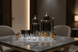 Almarjan Premium Gun Black & Gold 21 - Piece Tea and Coffee Set with Exclusive Artistic Design - Al Kabayel Discount CentreAlmarjan Premium Gun Black & Gold 21 - Piece Tea and Coffee Set with Exclusive Artistic DesignTea SetsALMARJANAl Kabayel Discount Centre
