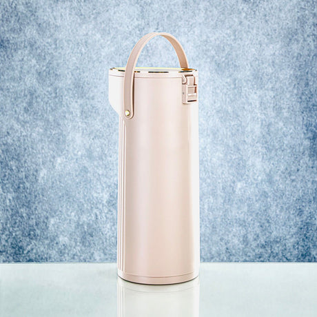 Almarjan Pump Vaccum Flask 2.2 Liter, Beige & Gold, SM - 2417A - 220 - Al Kabayel Discount CentreAlmarjan Pump Vaccum Flask 2.2 Liter, Beige & Gold, SM - 2417A - 220ThermosALMARJANAl Kabayel Discount Centre