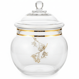 Almarjan Round Glass Candy Pot with Lid | Crystal - Clear Storage Jar | 12cm - Al Kabayel Discount CentreAlmarjan Round Glass Candy Pot with Lid | Crystal - Clear Storage Jar | 12cmJars & Food SaversALMARJANAl Kabayel Discount Centre