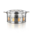 ALMARJAN Round Hotpot 4 Litre Shaharzad, Silver/Gold - Al Kabayel Discount CentreALMARJAN Round Hotpot 4 Litre Shaharzad, Silver/GoldCasseroles & Stock PotsAl Kabayel Discount CentreAl Kabayel Discount Centre