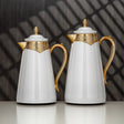 Almarjan Royal Vacuum Flask Set – 0.7L & 1L Pearl White & Gold Premium Insulated Collection - Al Kabayel Discount CentreAlmarjan Royal Vacuum Flask Set – 0.7L & 1L Pearl White & Gold Premium Insulated CollectionThermosALMARJANAl Kabayel Discount Centre