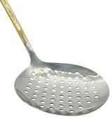 Almarjan Stainless Steel Skimmer 36cm*11cm, Silver/Gold, CUT0010246 - Al Kabayel Discount CentreAlmarjan Stainless Steel Skimmer 36cm*11cm, Silver/Gold, CUT0010246Cookware AccessoriesALMARJANAl Kabayel Discount Centre