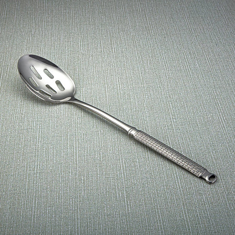 Almarjan Stainless Steel Slotted Spoon 36cm*7cm, Silver, CUT0010334 - Al Kabayel Discount CentreAlmarjan Stainless Steel Slotted Spoon 36cm*7cm, Silver, CUT0010334Cookware AccessoriesALMARJANAl Kabayel Discount Centre