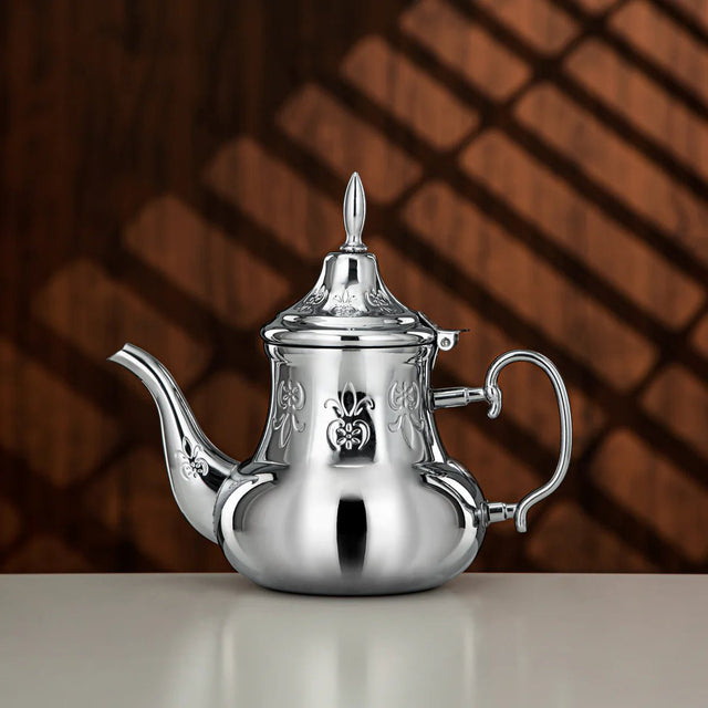 ALMARJAN Stainless Steel Teapot 1.2 Liter, Silver - Al Kabayel Discount CentreALMARJAN Stainless Steel Teapot 1.2 Liter, SilverTea/Coffee PotsALMARJANAl Kabayel Discount Centre