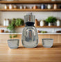 ALMARJAN Stainless Steel Vaccum Flask 600ml with 2 Cups 90ml, Silver - K06QS02 - Al Kabayel Discount CentreALMARJAN Stainless Steel Vaccum Flask 600ml with 2 Cups 90ml, Silver - K06QS02Tea SetsALMARJANAl Kabayel Discount Centre