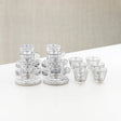 Almarjan Tea & Arabic Coffee Set 18 Pieces Clear Patterned Glass & Marble - Al Kabayel Discount CentreAlmarjan Tea & Arabic Coffee Set 18 Pieces Clear Patterned Glass & MarbleTea SetsALMARJANAl Kabayel Discount Centre