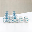 Almarjan Tea & Arabic Coffee Set 18 Pieces Glass & Porcelain White With Blue - Al Kabayel Discount CentreAlmarjan Tea & Arabic Coffee Set 18 Pieces Glass & Porcelain White With BlueTea SetsALMARJANAl Kabayel Discount Centre