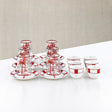 Almarjan Tea & Arabic Coffee Set 18 Pieces Glass & Porcelain White With Red - Al Kabayel Discount CentreAlmarjan Tea & Arabic Coffee Set 18 Pieces Glass & Porcelain White With RedTea SetsALMARJANAl Kabayel Discount Centre