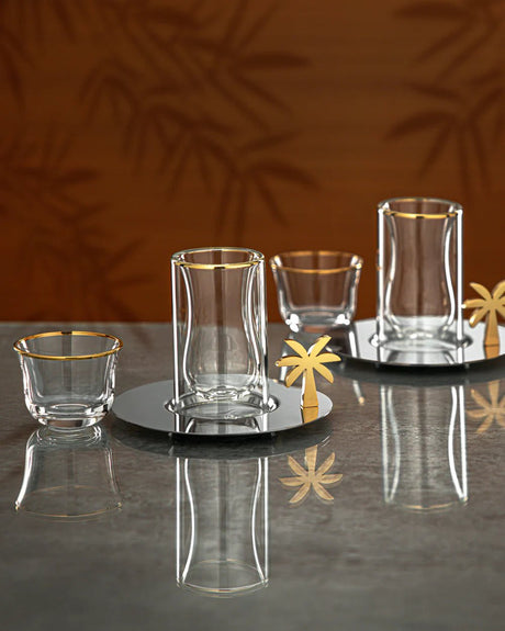 Almarjan Tea & Coffee Set 18 Pieces Golden Rim - Al Kabayel Discount CentreAlmarjan Tea & Coffee Set 18 Pieces Golden RimTea/Coffee SetsALMARJANAl Kabayel Discount Centre