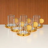 Almarjan Tea & Coffee Set 18 Pieces Silver & Gold - Al Kabayel Discount CentreAlmarjan Tea & Coffee Set 18 Pieces Silver & GoldTea SetsALMARJANAl Kabayel Discount Centre