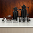Almarjan Tea & Coffee Set 21 Pieces Matt Black with Dark Wood - Al Kabayel Discount CentreAlmarjan Tea & Coffee Set 21 Pieces Matt Black with Dark WoodTea/Coffee SetsALMARJANAl Kabayel Discount Centre
