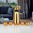 ALMARJAN Vaccum Flask 1000ml with 4 Cups 90ml, Gold - K10QS02 - Al Kabayel Discount CentreALMARJAN Vaccum Flask 1000ml with 4 Cups 90ml, Gold - K10QS02Tea SetsALMARJANAl Kabayel Discount Centre