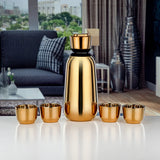 ALMARJAN Vaccum Flask 1000ml with 4 Cups 90ml, Gold - K10QS02 - Al Kabayel Discount CentreALMARJAN Vaccum Flask 1000ml with 4 Cups 90ml, Gold - K10QS02Tea SetsALMARJANAl Kabayel Discount Centre
