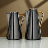 Almarjan Vacuum Flask Set 0.7L + 1L Gun Black & Gold - Al Kabayel Discount CentreAlmarjan Vacuum Flask Set 0.7L + 1L Gun Black & GoldThermosALMARJANAl Kabayel Discount Centre