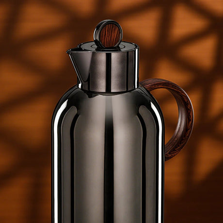 Almarjan Vacuum Flask Set 1L + 1L Black Nickel & Dark Wood - Al Kabayel Discount CentreAlmarjan Vacuum Flask Set 1L + 1L Black Nickel & Dark WoodThermosALMARJANAl Kabayel Discount Centre