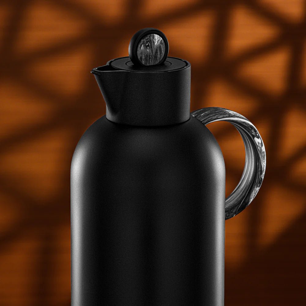 Almarjan Vacuum Flask Set 1L + 1L Matt Black & Black Marble - Al Kabayel Discount CentreAlmarjan Vacuum Flask Set 1L + 1L Matt Black & Black MarbleThermosALMARJANAl Kabayel Discount Centre