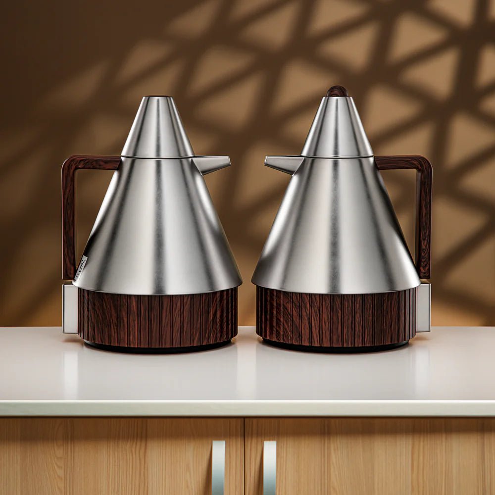 Almarjan Vacuum Flask Set 1L + 1L Matt Nickel & Dark Wood - Al Kabayel Discount CentreAlmarjan Vacuum Flask Set 1L + 1L Matt Nickel & Dark WoodThermosALMARJANAl Kabayel Discount Centre