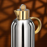 Almarjan Vacuum Flask Set 1L + 1L Silver & Gold - Al Kabayel Discount CentreAlmarjan Vacuum Flask Set 1L + 1L Silver & GoldThermosALMARJANAl Kabayel Discount Centre