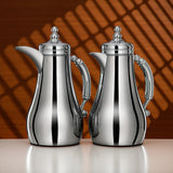 Almarjan Vacuum Flask Set 1L + 1L Silver - Al Kabayel Discount CentreAlmarjan Vacuum Flask Set 1L + 1L SilverThermosALMARJANAl Kabayel Discount Centre