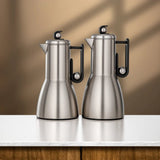 Almarjan Vacuum Flask Set, 2 Pieces – Matt Nickel & Matt Black - Al Kabayel Discount CentreAlmarjan Vacuum Flask Set, 2 Pieces – Matt Nickel & Matt BlackThermosALMARJANAl Kabayel Discount Centre