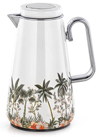 Almarjan XL01 - ART04B Vacuum Flask – 1L – White with Floral Design - Al Kabayel Discount CentreAlmarjan XL01 - ART04B Vacuum Flask – 1L – White with Floral DesignThermosALMARJANAl Kabayel Discount Centre