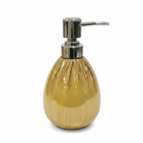 Amber Gold Ceramic & Plastic Liquid Soap Dispenser – 400ml - Al Kabayel Discount CentreAmber Gold Ceramic & Plastic Liquid Soap Dispenser – 400mlHolders & DispensersAKDCAl Kabayel Discount Centre