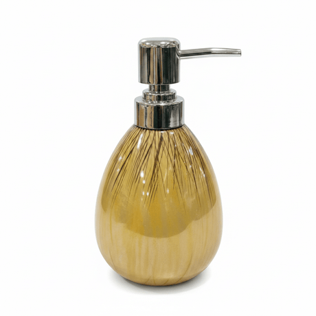 Amber Gold Ceramic & Plastic Liquid Soap Dispenser – 400ml - Al Kabayel Discount CentreAmber Gold Ceramic & Plastic Liquid Soap Dispenser – 400mlHolders & DispensersAKDCAl Kabayel Discount Centre